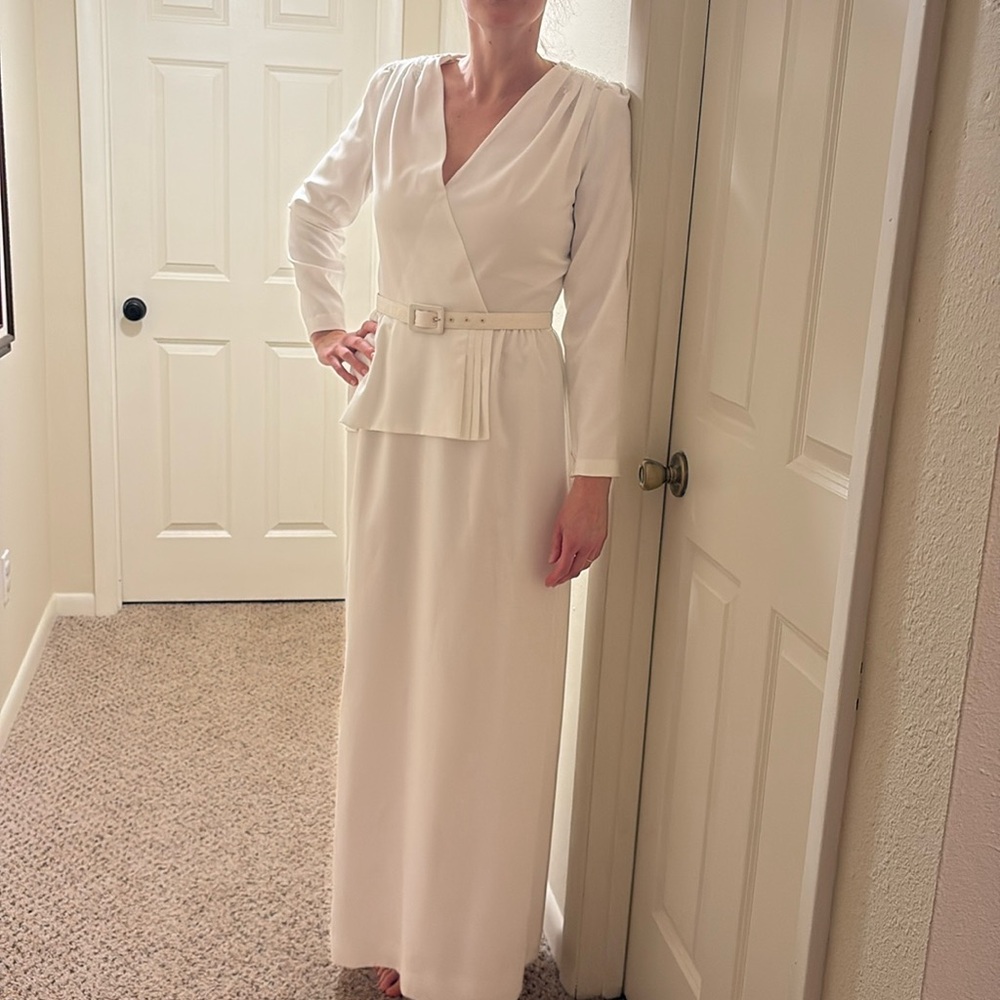 Vintage Handmade Silk Wedding Dress
